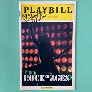 Lauren Molina Signed Playbill Rock of Ages New World Stages Off Broadway OCT2008